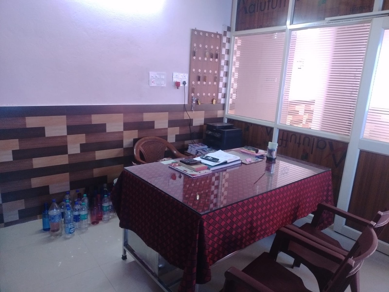 Reception desk and key board at Bhakta Niwas